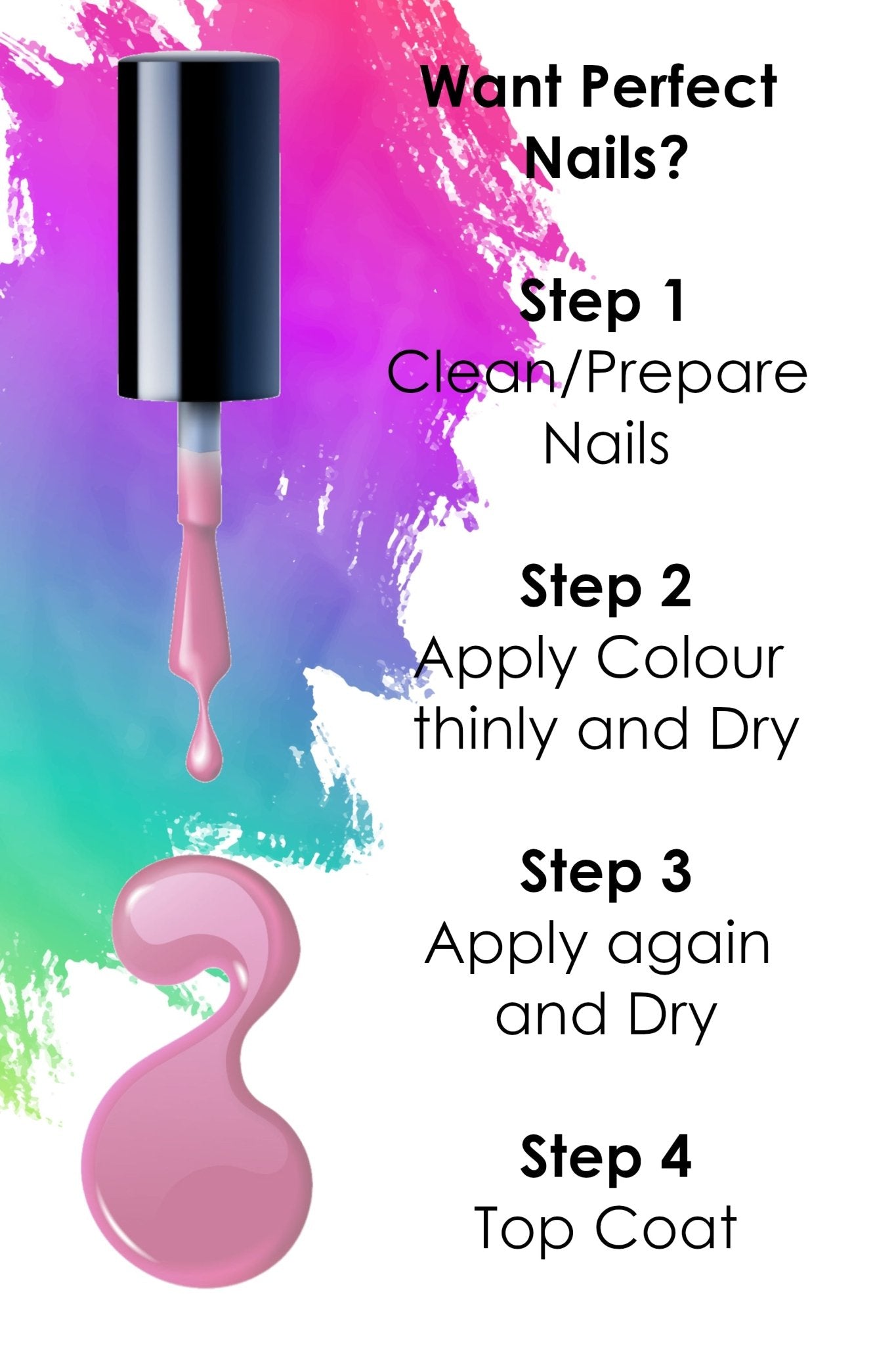 Girls Girl Nail Polish, 8ml | Pink - Toned Quick Dry Nail Varnish - Quick Dry