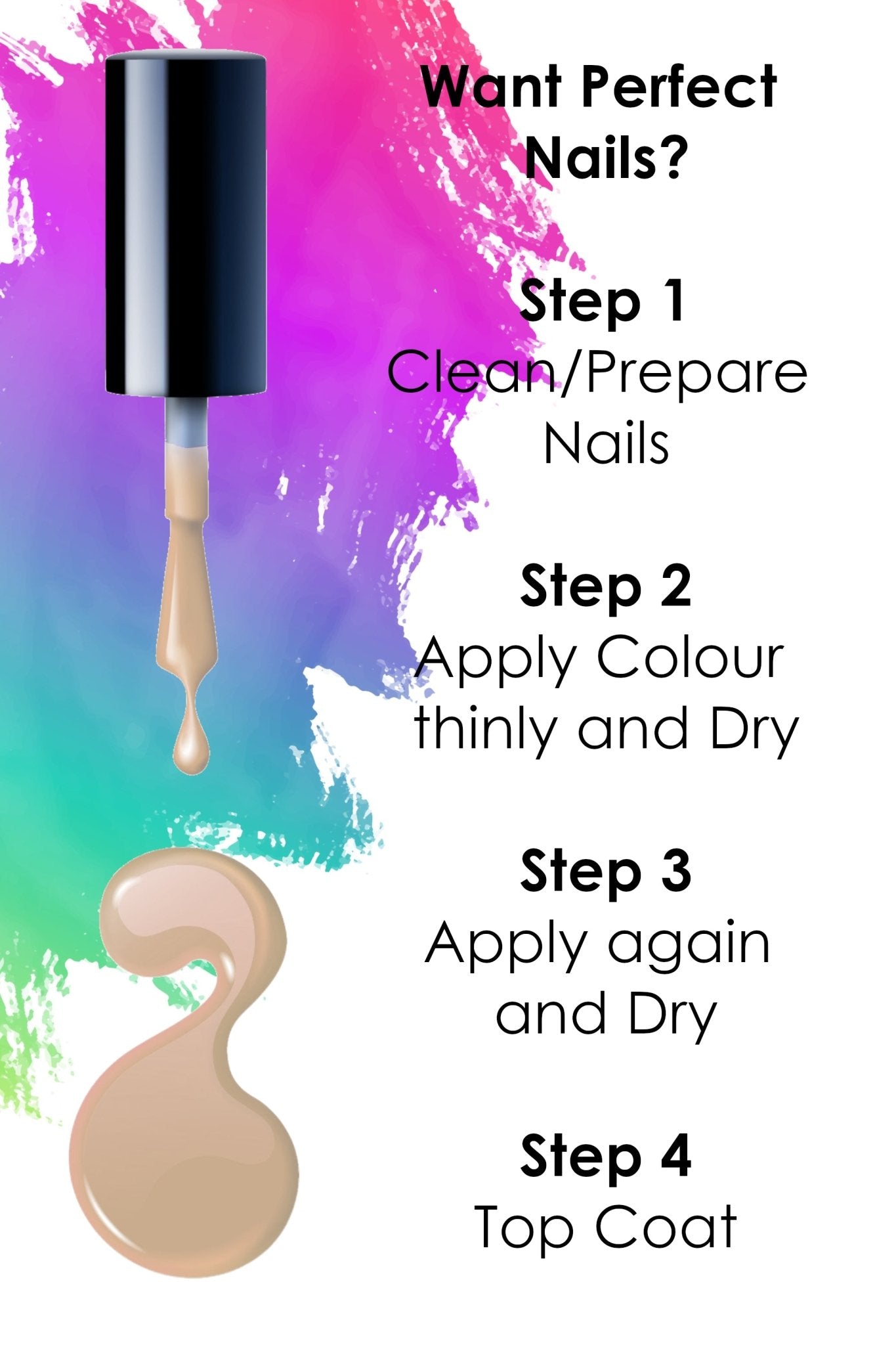Go Nude Nail Polish, 8ml | Quick Dry Nail Varnish - Quick Dry
