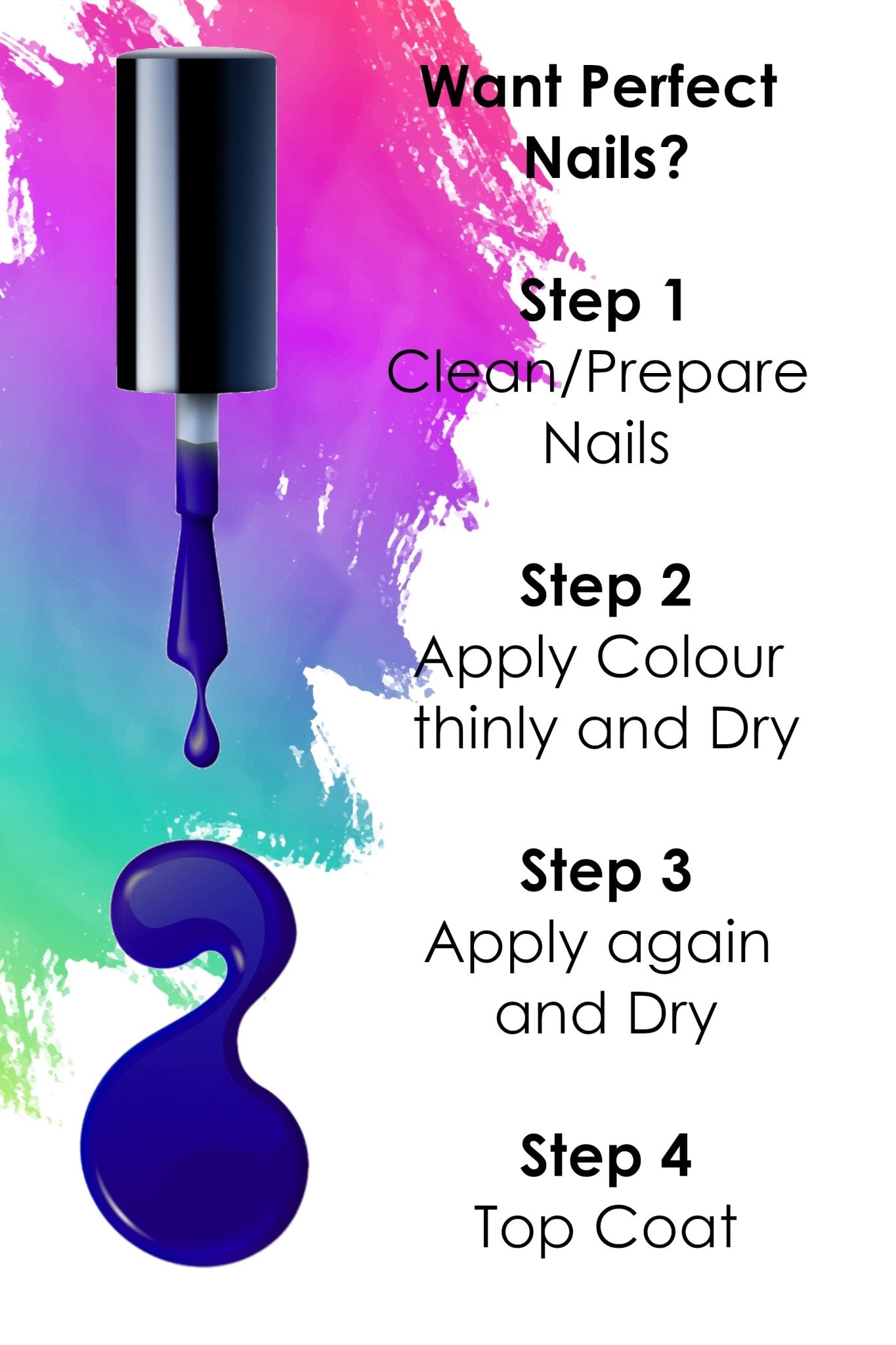 In the Navy Nail Polish, 8ml | Blue - Toned Quick Dry Nail Varnish - Quick Dry