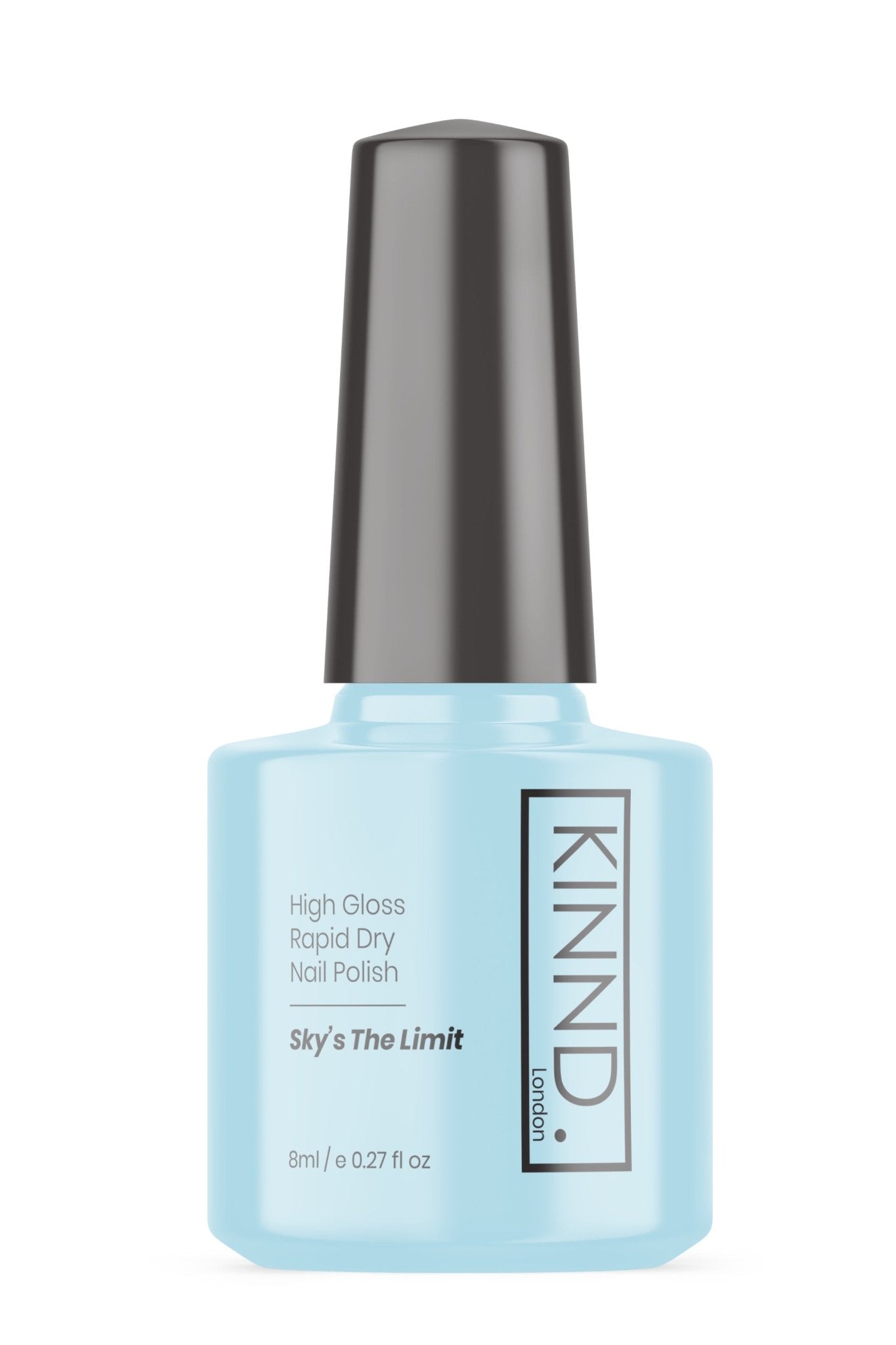 Skys the Limit Nail Polish, 8ml | Light Blue - Toned Quick Dry Nail Varnish - Quick Dry