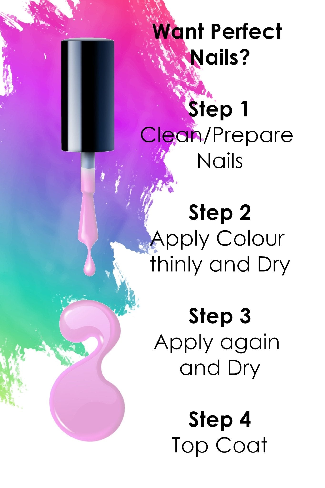 Social Butterfly Nail Polish, 8ml | Light Pink - Toned Quick Dry Nail Varnish - Quick Dry