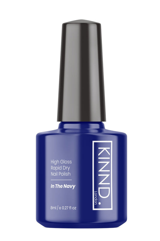 In the Navy Nail Polish, 8ml | Blue - Toned Quick Dry Nail Varnish - Quick Dry